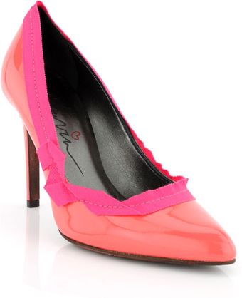 Lanvin Salmon Patent Pump - Lyst