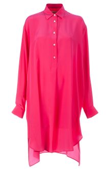 Maison Martin Margiela Long Sleeve Loose Fit Shirt Dress - Lyst