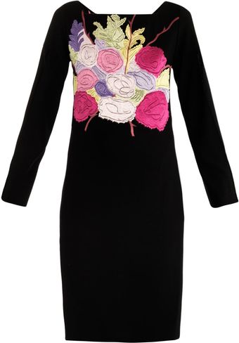 Osman Yousefzada Floral Embroidered Dress - Lyst