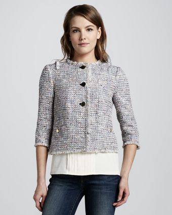 Tory Burch Emma Tweed Jacket - Lyst