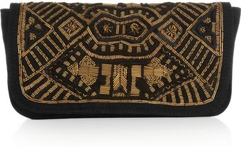 Antik Batik Darie Embellished Suede Clutch - Lyst