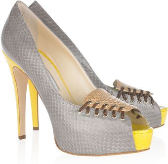 Brian Atwood Water Snake Pumps - Lyst