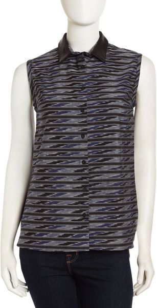 Cut25 By Yigal Azrouël Jacquard Top - Lyst