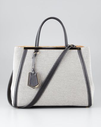 Fendi 2jours Medium Canvas Tote Bag - Lyst