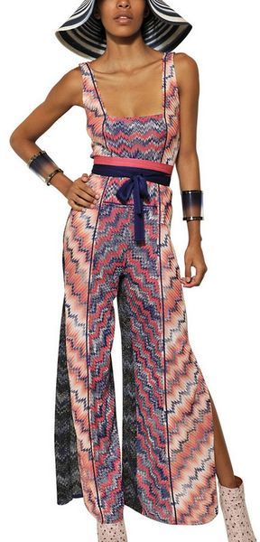 Missoni Viscose Cupro Knit Jumpsuit - Lyst