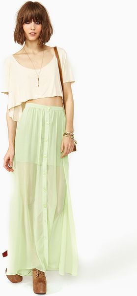 Nasty Gal Lost Spring Maxi Skirt - Lyst