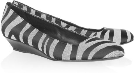 zebra ballet flats