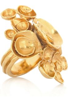 Yves Saint Laurent Arty Goldplated Flower Ring - Lyst