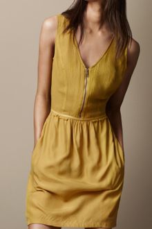 Burberry Brit Silk Crépon Dress - Lyst