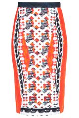 Peter Pilotto Printed Knee Length Skirt