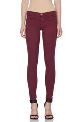 Current/Elliott The Ankle Skinny in Garnet
