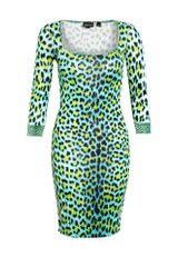 Just Cavalli Leopard Print Jersey Dress