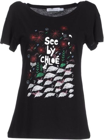 See By Chloé Short Sleeve Tshirt - Lyst