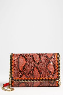 Stella McCartney Falabella Faux Python Crossbody Bag - Lyst