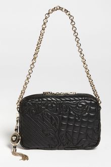 Versace Vanitas Embroidered Leather Shoulder Bag - Lyst