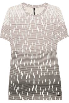 Versus  Cut Out Printed T-Shirt - Lyst