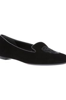 Alexander McQueen Sequin Skull Slipper - Lyst