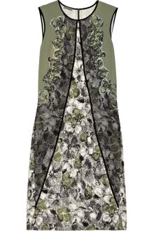 Bottega Veneta Embellished Stretch-silk Dress - Lyst