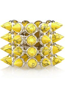 Eddie Borgo Silverplated Turquoise Cone Bracelet - Lyst