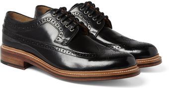 Grenson Sid Highshine Leather Brogues - Lyst
