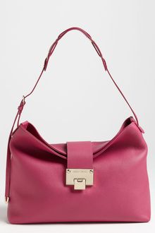 Jimmy Choo Rachel Small Grainy Calfskin Leather Shoulder Bag - Lyst
