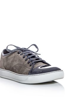 Lanvin Laceup Trainers - Lyst