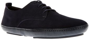 Lanvin Suede Laceup Shoe - Lyst