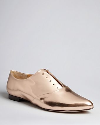 Rebecca Minkoff Metallic Oxford Flats  - Lyst