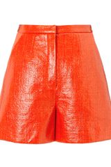Roksanda Ilincic Glossed Tweed Breton Shorts