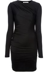 T By Alexander Wang Longsleeved Pique Dress