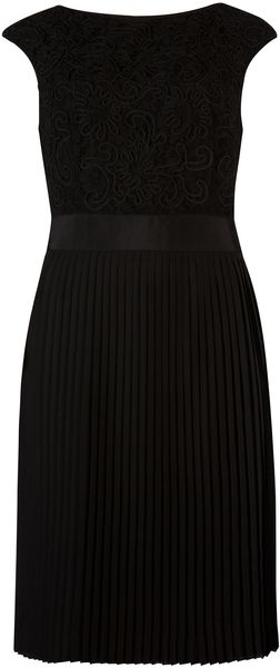 Ted Baker Aliana Lace Detail Button Back Dress - Lyst