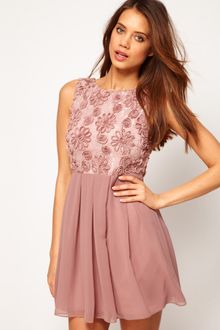 Tfnc Babydoll Skater Dress in Floral Cornelli - Lyst