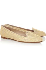 Valentino Crystal Studded Suede Loafers