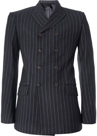 Alexander McQueen Doublebreasted Woolblend Suit Jacket - Lyst