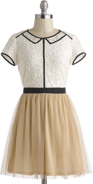 ModCloth Drawing Attention Dress - Lyst