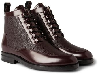 Mr. Hare Freud Texturedpanel Leather Boots - Lyst