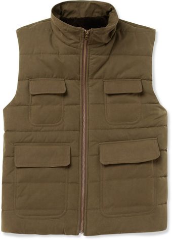 Billy Reid Down Filled Shearling Lined Gilet - Lyst