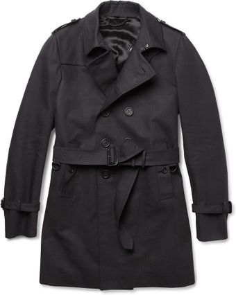 Burberry Prorsum Doublebreasted Cottongabardine Trench Coat - Lyst