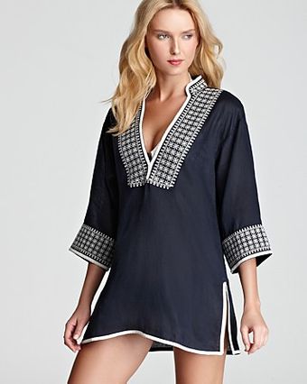 Tory Burch Pearl Tunic Swim Coverup - Lyst