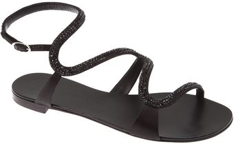 Giuseppe Zanotti Crystal Studded Sandal - Lyst