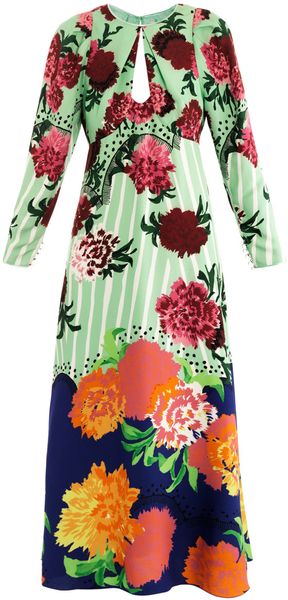 Marc Jacobs Oversized Floralprint Keyhole Dress - Lyst