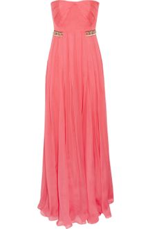 Matthew Williamson Embellished Silk Chiffon Gown - Lyst