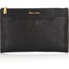 Miu Miu Grainedleather Clutch in Black - Lyst