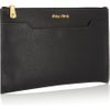 Miu Miu Grainedleather Clutch in Black - Lyst