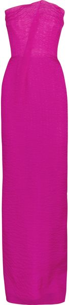 Roland Mouret Henderson Strapless Puckered Silk Blend Organza Gown - Lyst