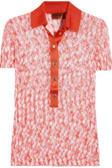 Missoni Pia Crochetknit Polo Top - Lyst