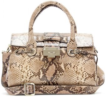 Jimmy Choo Rosalie Snake Embossed Leather Shoulder Bag - Lyst