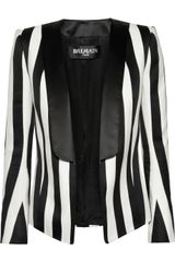 Balmain Striped Satin Blazer