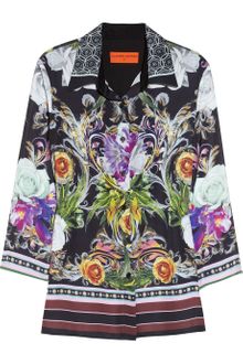 Clover Canyon Floralprint Crepe De Chine Shirt - Lyst