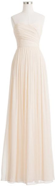J.Crew Arabelle Long Dress in Silk Chiffon - Lyst
